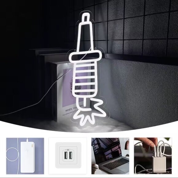 SPARK PLUG NEON LED SIGN - Picture 4 of 4